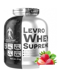Протеин сывороточный (концентрат) Levro Whey Supreme (2 кг, клубника) Kevin levrone