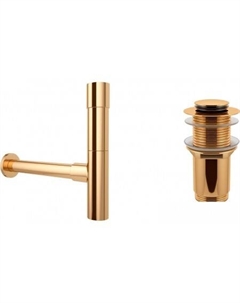 Сифон Drainage System 182116002 (сифон, донный клапан, золото) Wellsee