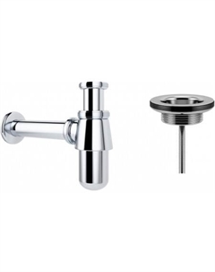 Сифон Drainage System 182103005 (сифон, выпуск, хром) Wellsee