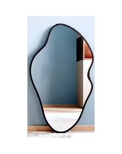 Зеркало с подсветкой  45x77 LED.UV.NF.45.77.CHE.4K (черный с УФ-окантовкой и подсветкой) Emze