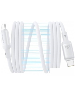 Кабель PicoGo USB Type-C - USB Type-C (1 м, белый) Baseus