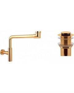 Сифон Drainage System 182126002 (сифон, донный клапан, золото) Wellsee