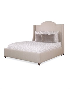 Мягкая кровать madrid 160 200 бежевый 176x150x216 см Myfurnish