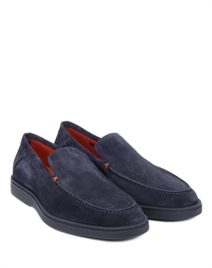 Лоферы замшевые Santoni