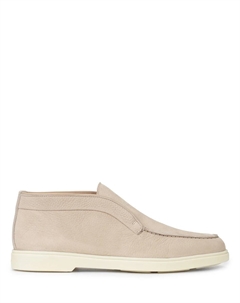 Лоферы из нубука Santoni