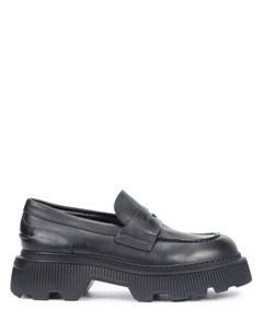 Лоферы кожаные Santoni