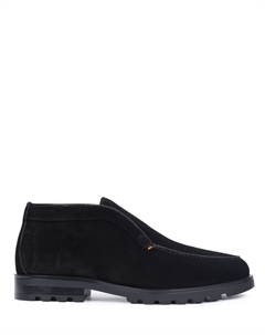 Лоферы замшевые на меху Santoni