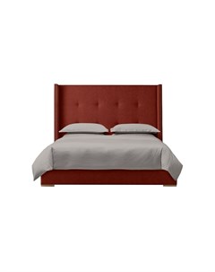 Мягкая кровать greystone красный 163x130x212 см Myfurnish