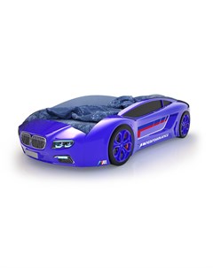 Кровать машина карлсон roadster бмв без доп опций синий 105x49x174 см Magic cars