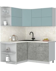 Кухонный гарнитур Интерлиния Мила Матте 1.5x1.6 А