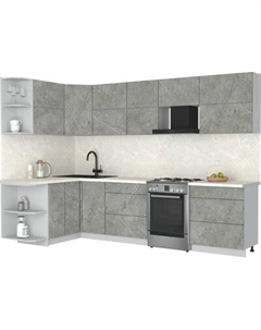 Кухонный гарнитур Интерлиния Мила Матте 1.5x3.0 Б