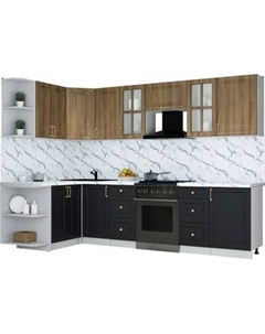 Кухонный гарнитур Интерлиния Мила Шато 1.5x2.9 LV