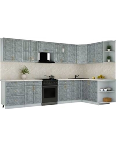 Кухонный гарнитур Интерлиния Мила Шато 1.7x3.4 PR