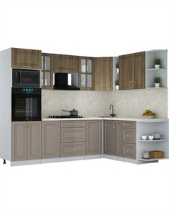 Кухонный гарнитур Интерлиния Мила Шато 1.88x2.6 ВТ PR