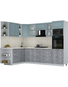 Кухонный гарнитур Интерлиния Мила Шато 1.88x2.8 ВТ LV