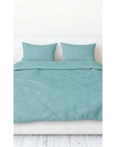 Комплект постельного белья Бояртекс Креп-Жатка №16-5114 Бирюза 2сп с европростыней
