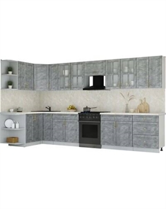 Кухонный гарнитур Интерлиния Мила Шато 1.5x3.7 LV