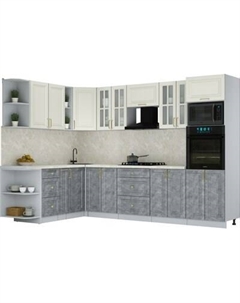 Кухонный гарнитур Интерлиния Мила Шато 1.88x3.0 ВТ LV