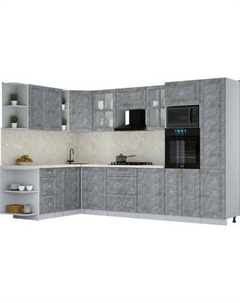 Кухонный гарнитур Интерлиния Мила Шато 1.88x3.2 ВТ LV