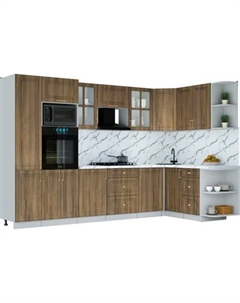 Кухонный гарнитур Интерлиния Мила Шато 1.68x3.2 ВТ PR