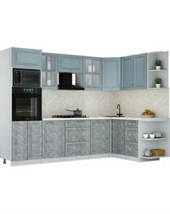 Кухонный гарнитур Интерлиния Мила Шато 1.68x2.8 ВТ PR