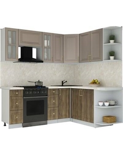 Кухонный гарнитур Интерлиния Мила Шато 1.7x2.1 PR