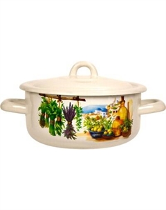 Кастрюля Лысьвенские эмали Санторини С-16072/4ЖмЭК