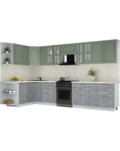 Кухонный гарнитур Интерлиния Мила Шато 1.7x3.5 LV