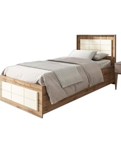 Односпальная кровать Лозанна 90x200 / ECO.001.00071.90-200.376WML/1015 Ecowood