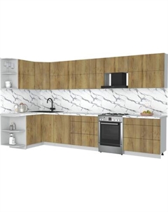 Кухонный гарнитур Интерлиния Мила Матте 1.5x3.6 Б