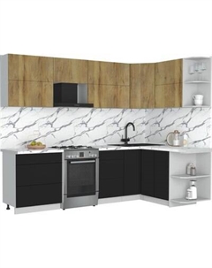 Кухонный гарнитур Интерлиния Мила Матте 1.5x2.7 Б PR