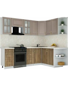 Кухонный гарнитур Интерлиния Мила Шато 1.7x2.4 PR