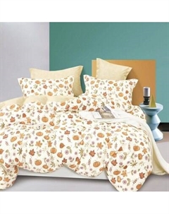 Комплект постельного белья Alleri Сатин Creative 2сп с eвроmax простыней / СК-225