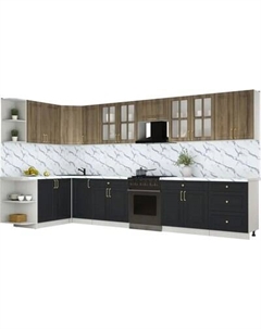 Кухонный гарнитур Интерлиния Мила Шато 1.7x3.8 LV