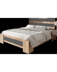 Полуторная кровать Ивдель 140x200 ECO.001.00069.140-200.376WML/665PO Ecowood