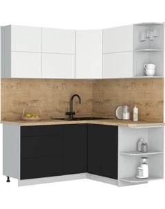 Кухонный гарнитур Интерлиния Мила Матте 1.5x1.7 А PR
