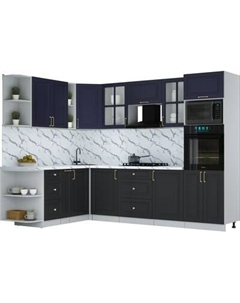 Кухонный гарнитур Интерлиния Мила Шато 1.88x2.8 ВТ LV