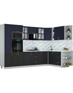 Кухонный гарнитур Интерлиния Мила Шато 1.88x3.2 ВТ PR