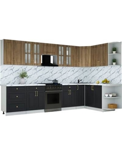 Кухонный гарнитур Интерлиния Мила Шато 1.7x3.3 PR