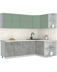 Кухонный гарнитур Интерлиния Мила Матте 1.5x2.4 А PR