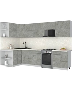 Кухонный гарнитур Интерлиния Мила Матте 1.5x3.1 Б