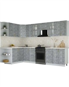 Кухонный гарнитур Интерлиния Мила Шато 1.7x3.0 LV