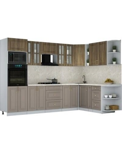 Кухонный гарнитур Интерлиния Мила Шато 1.88x3.0 ВТ PR
