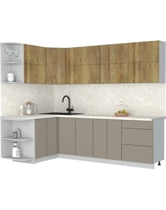 Кухонный гарнитур Интерлиния Мила Матте 1.5x2.6 А