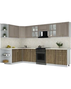 Кухонный гарнитур Интерлиния Мила Шато 1.7x3.2 LV