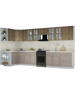 Кухонный гарнитур Интерлиния Мила Шато 1.5x3.8 PR