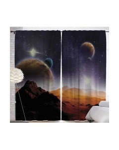 Шторы JoyArty Вид с чужой планеты / p_10041 Joyarty