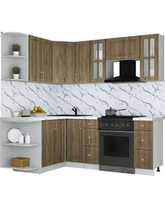 Кухонный гарнитур Интерлиния Мила Шато 1.5x2.1 LV