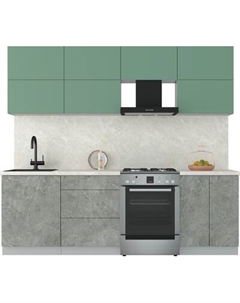 Кухонный гарнитур Интерлиния Мила Матте 2.4 Б