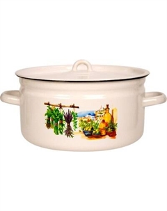 Кастрюля Лысьвенские эмали Санторини С-1617/4ЖмЭК